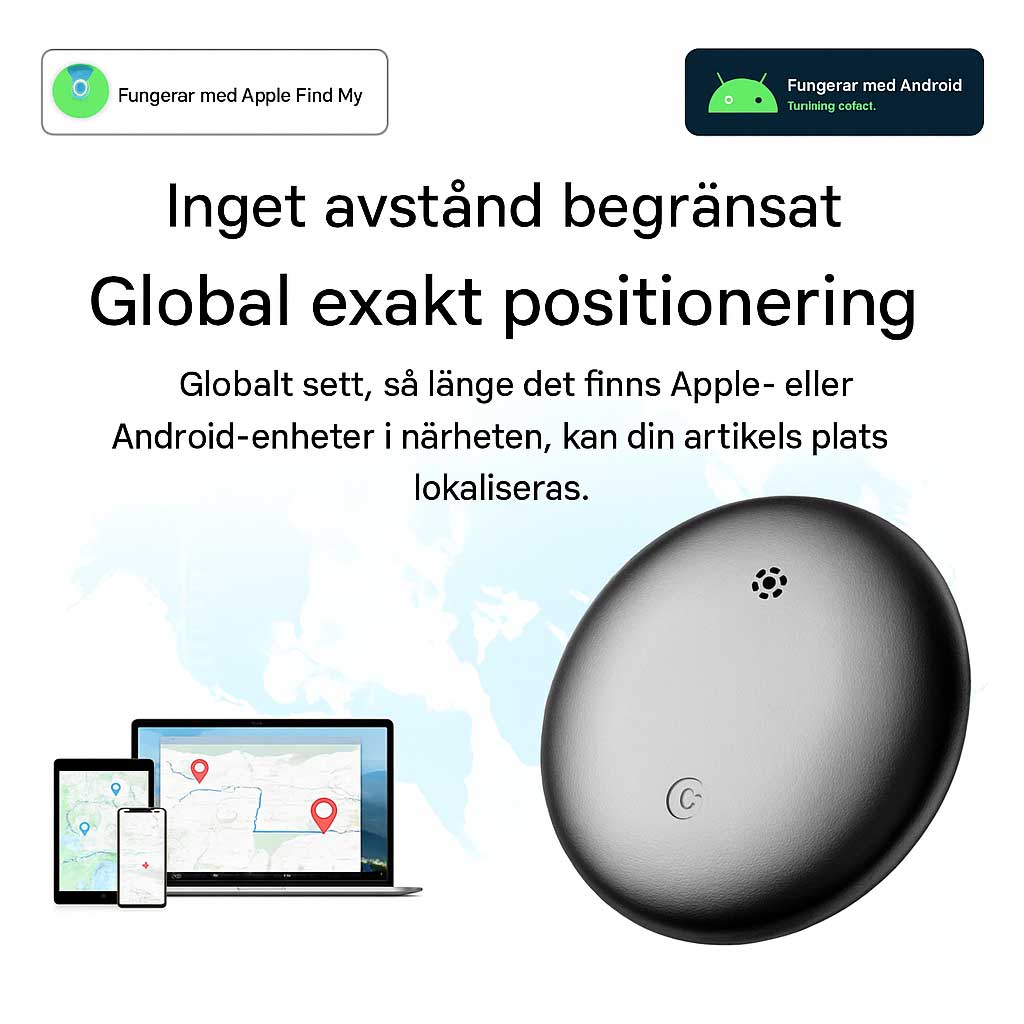 TrackSphere – Smart GPS Lokaliseringstag för Värdesaker | Spåra Det Du Håller Kärt med Enkelhet