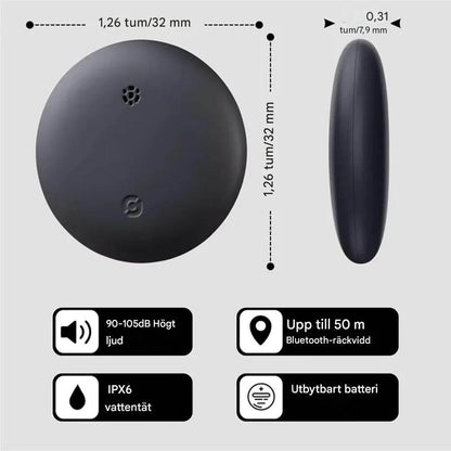 TrackSphere – Smart GPS Lokaliseringstag för Värdesaker | Spåra Det Du Håller Kärt med Enkelhet